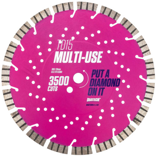 Diatech TD15 Multi-Materials Diamond Cutting Blade