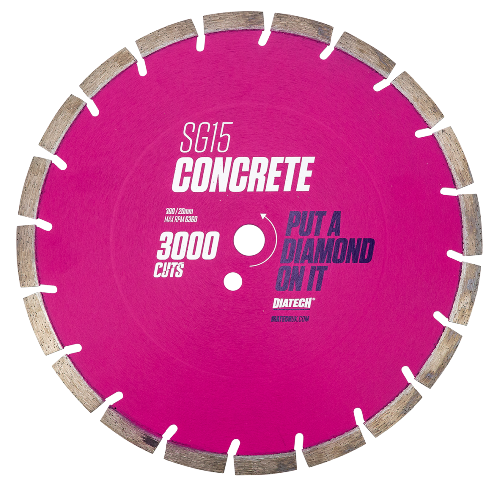 Diatech SG15 Diamond Cutting Blade for Concrete