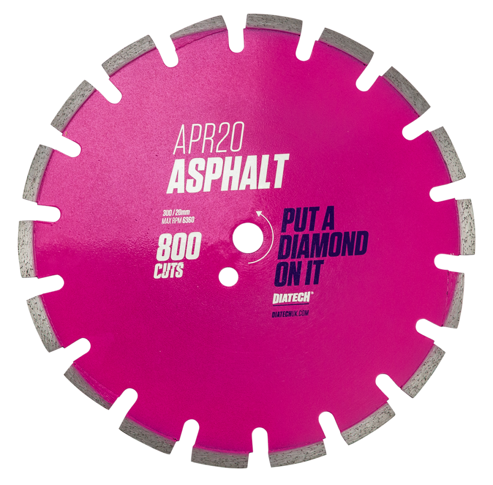 Diatech APR20 Diamond Cutting Blade for Hot Rolled Asphalt