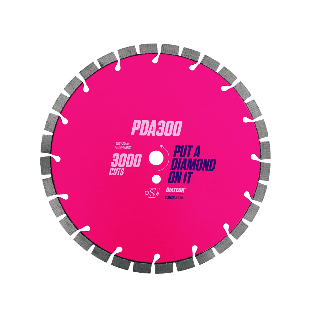 PDA300 Patterned Diamond Blade