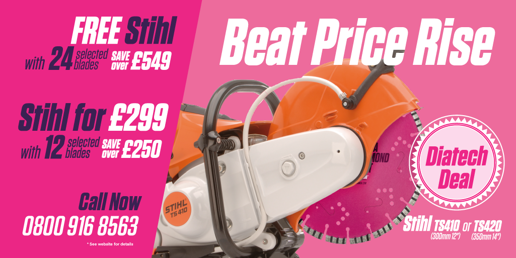 Beat the price rise and get a FREE or CUT PRICE Stihl saw Diatech
