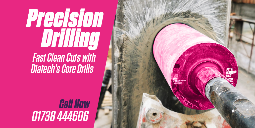 Precision Drilling Get Fast, Clean Cuts with Diatech’s Diamond Core